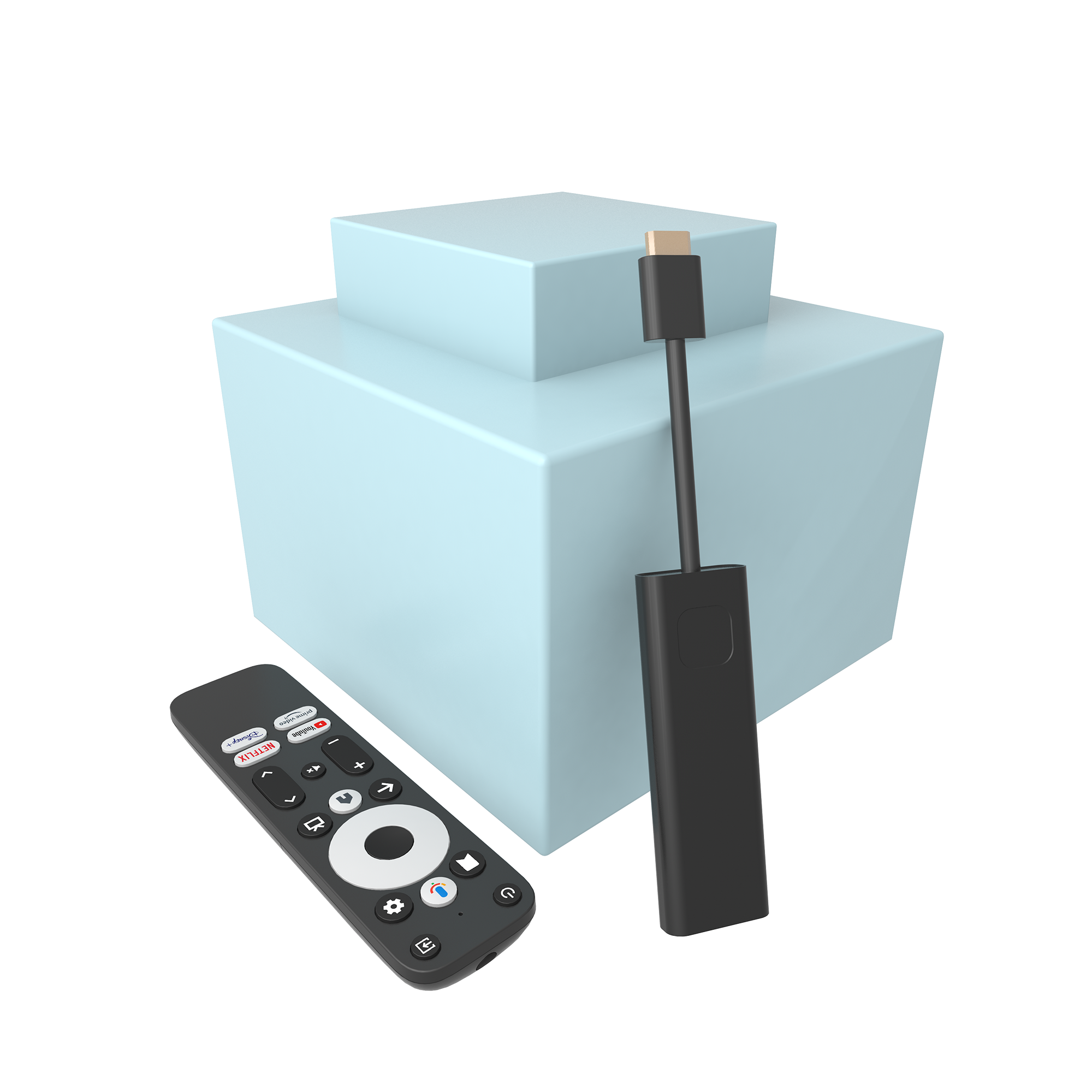 Factory Android TV Mini Stick Voice Remote Control 4K HD Smart Set-top Box smart tv stick