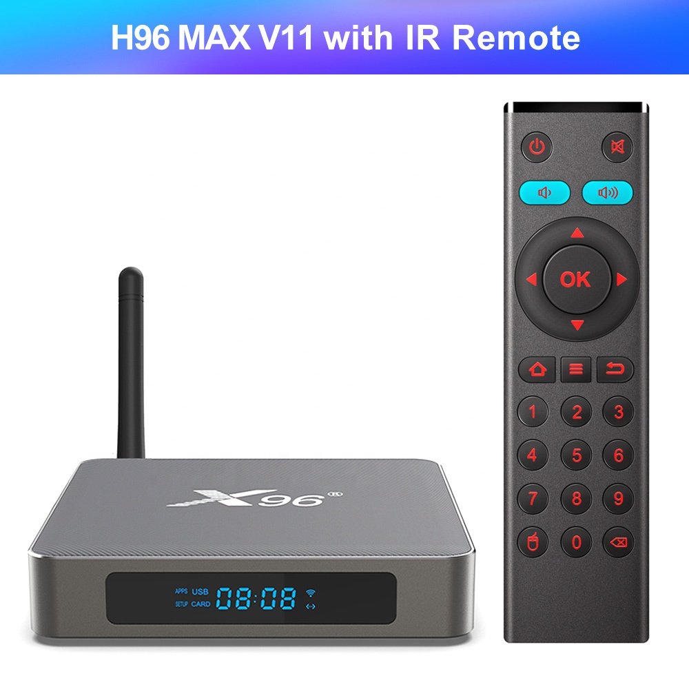 X96 X6 Smart Set-top Box RK3566 Full HD 8K Quad Core Infrared remote control Android 11 box tv android 4GB 32GB