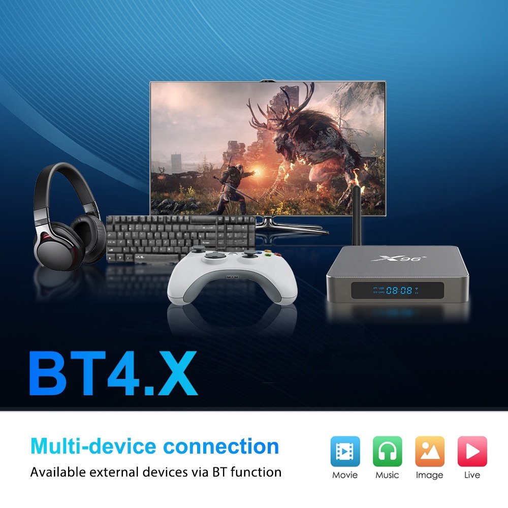 X96 X6 Smart Set-top Box RK3566 Full HD 8K Quad Core Infrared remote control Android 11 box tv android 4GB 32GB