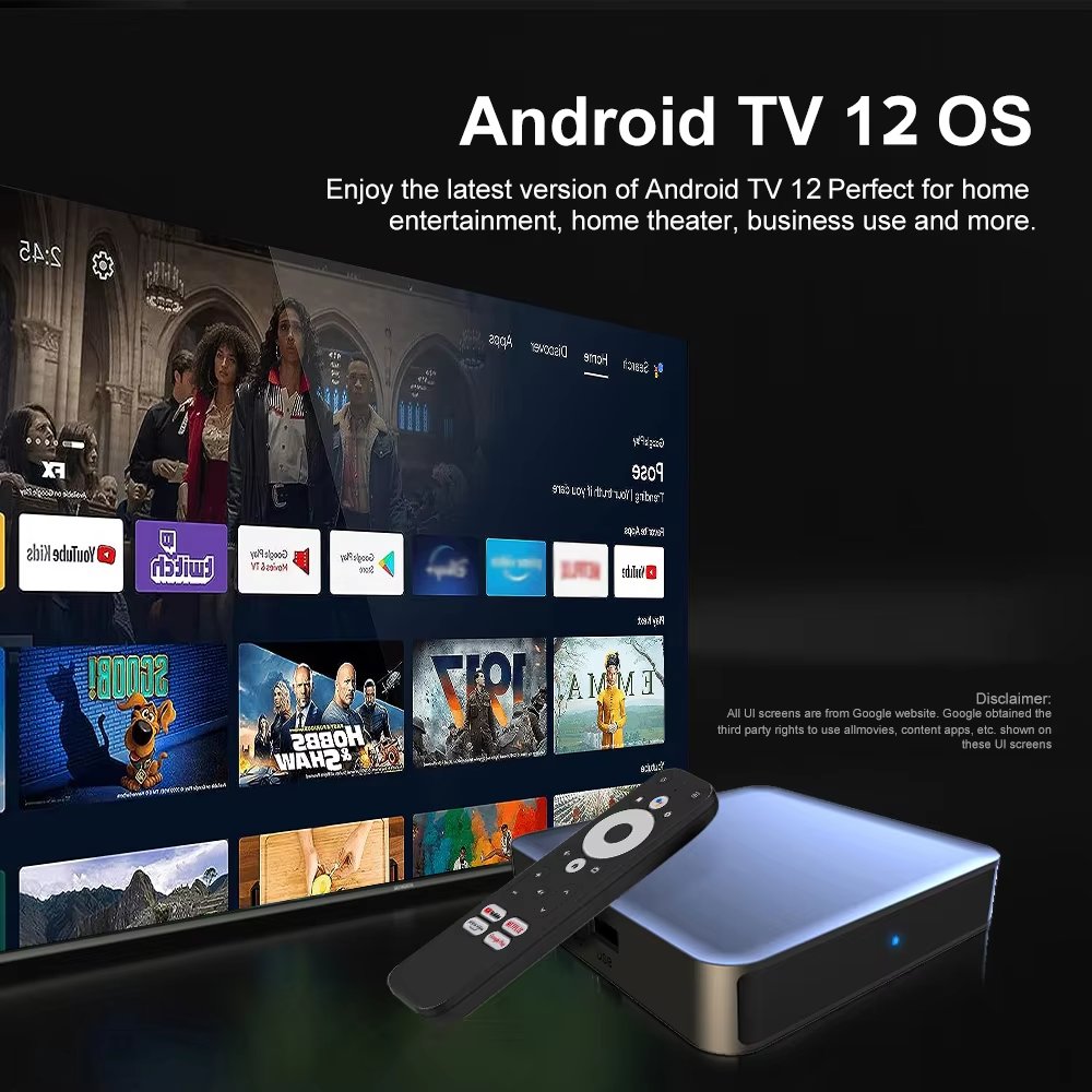 Dcolor GD1 4K Android Set top box manufacturer new arrival voice control Google certified android tv box
