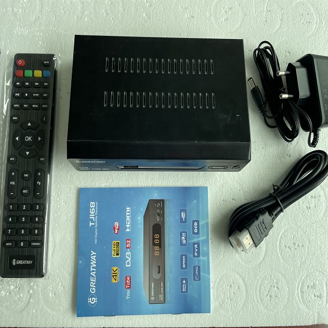 Full HD 1080P DVB-S2 Satellite Receiver_H.264 Digital TV Set-Top Box with HDMI, USB, and PVR Support 4k Satellite TV Receivers