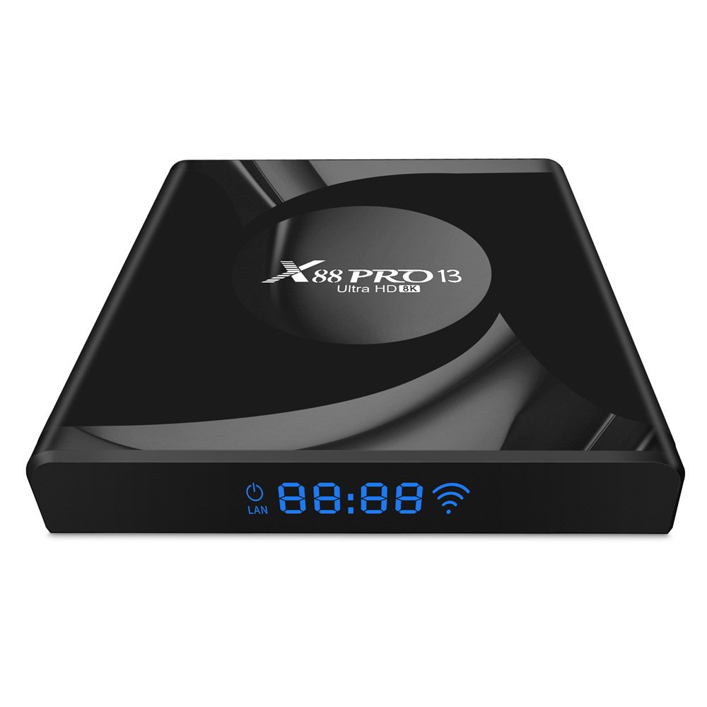 X88 Pro 13 Ultra HD 8K Android 13.0 Smart TV Box RK3528 4GB 64GB Wifi6 BT5.0 2.4G&5G Wifi Media Player Set Top Box