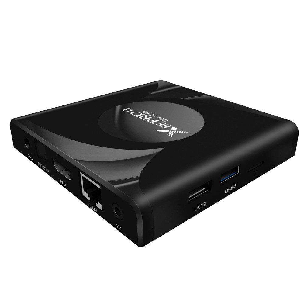 X88 Pro 13 Ultra HD 8K Android 13.0 Smart TV Box RK3528 4GB 64GB Wifi6 BT5.0 2.4G&5G Wifi Media Player Set Top Box