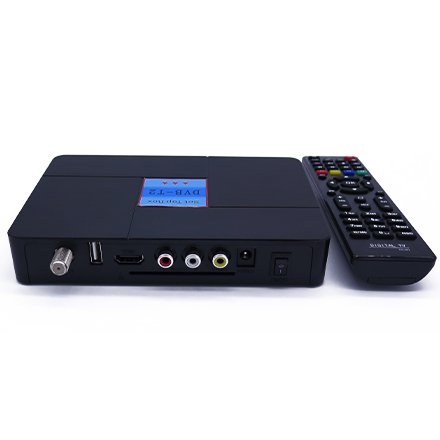 High performance dvbt2 decoder ,dvb t2 set top box with high definition 1080P H.264, H.265
