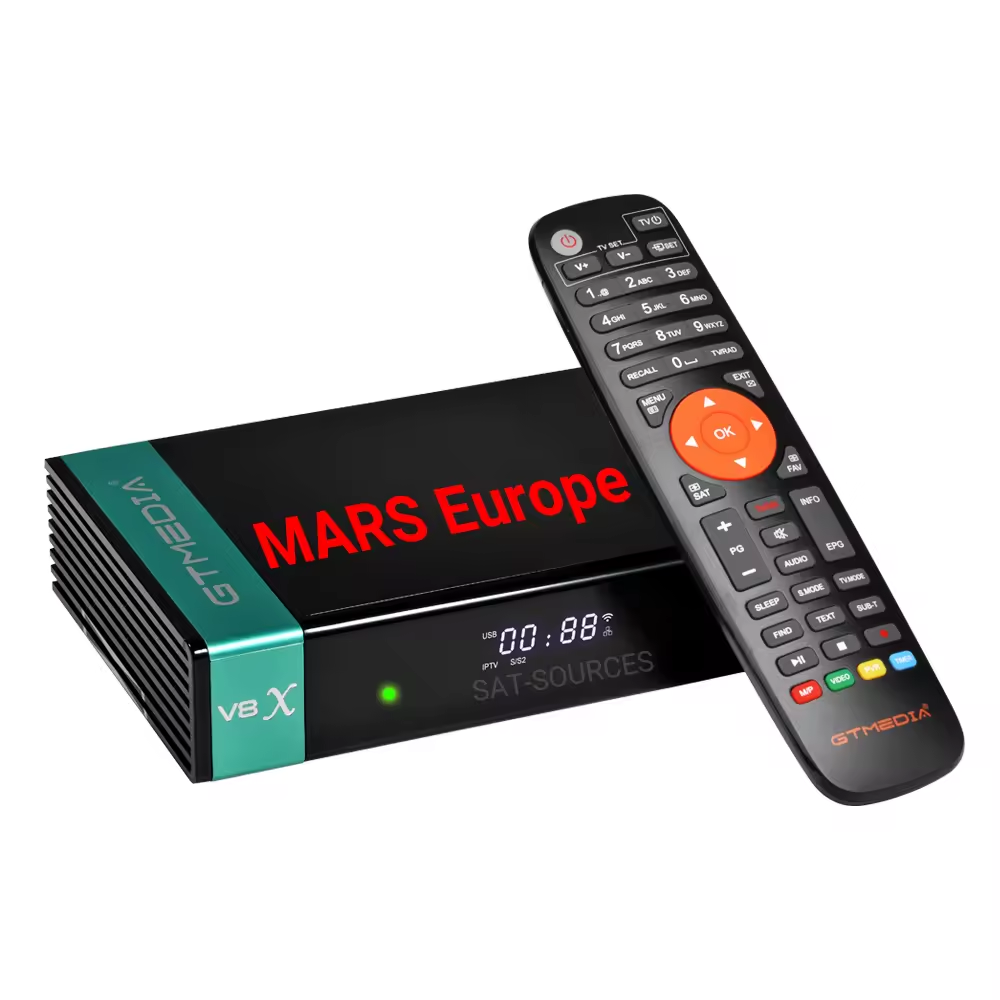 OneYear Warranty Gtmedia MARS for Satellite TV Receiver for V8X/V9 Prime/V7 Pro/V8 UHD Best European Servers in USA UK Canada