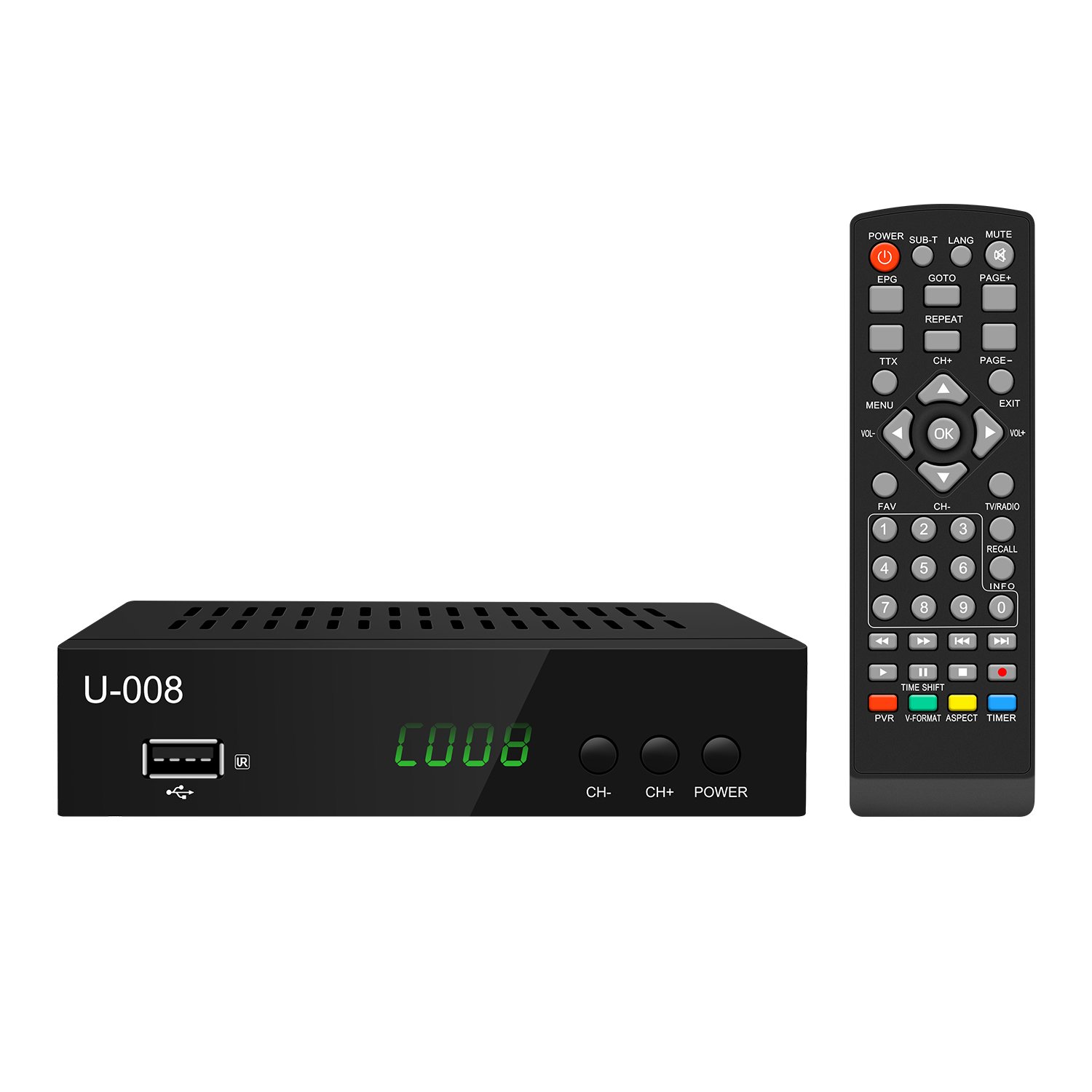 Free live TV channels receiver digital TV mini portable tv H264 ATSC FTA 4k hd tuner interface converter set top box