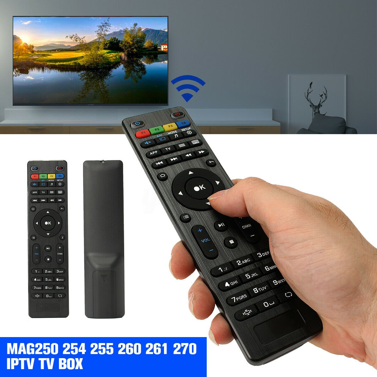 Replacement MAG254 Remote Control for MAG 322 250 255 256 257 275 349 350 351 322W1 Linux Network Media Set Top Box