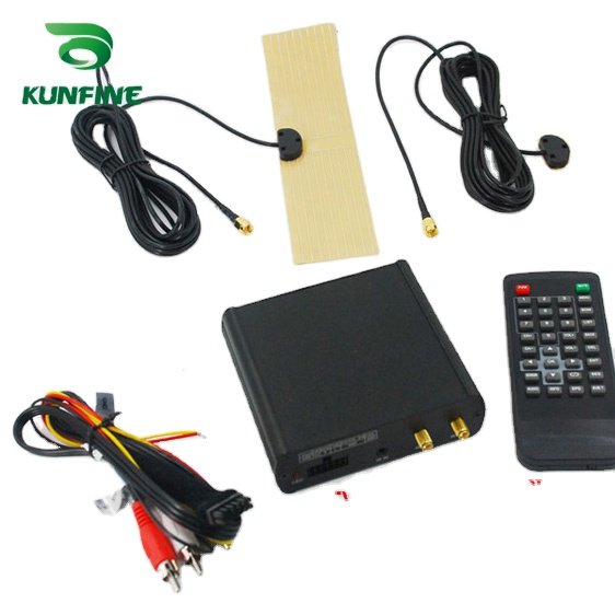 12V-24V Car ISDB-T Set Top Box Car Digital TV Receiving Box TV Tuner Receiver Full One Seg With Two Tuner Antenna
