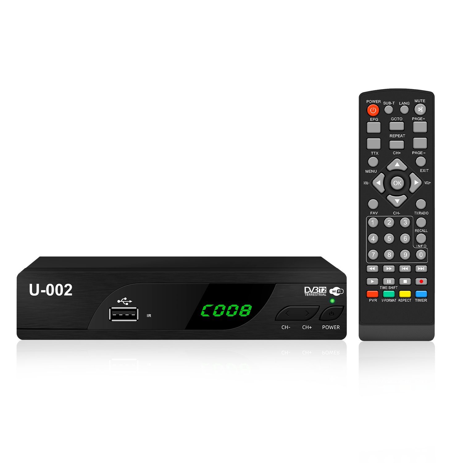 sourcing factory free to air channels popular product 1080P digital tv decoder DVB-T2 Digital tv receiver set top box