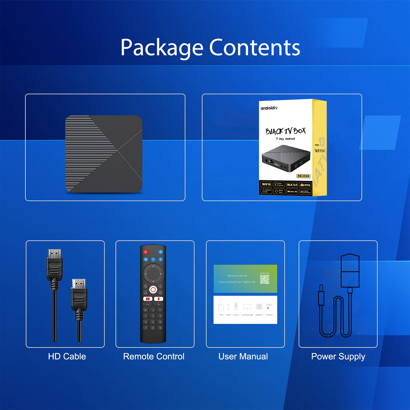 OTT 2024 Best Iatv R5 Android 13 TV Box Video Decoding Wifi6 BT5.0 Mini Set Rockchip 3528 2GB 4GB RAM 16GB 32GB 64GB 8K 1 Piece