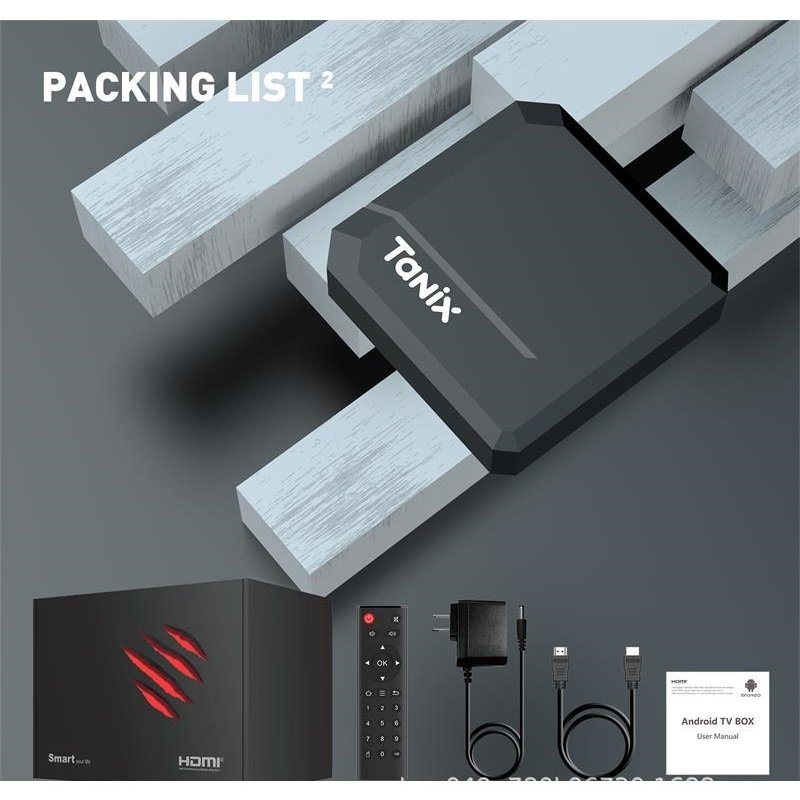Android tv box Tanix Tx2 H618 2gb 16gb set top box Android 12 Smart TVBox H618 2.4G/5Ghz Wifi 4K Tanix btv box