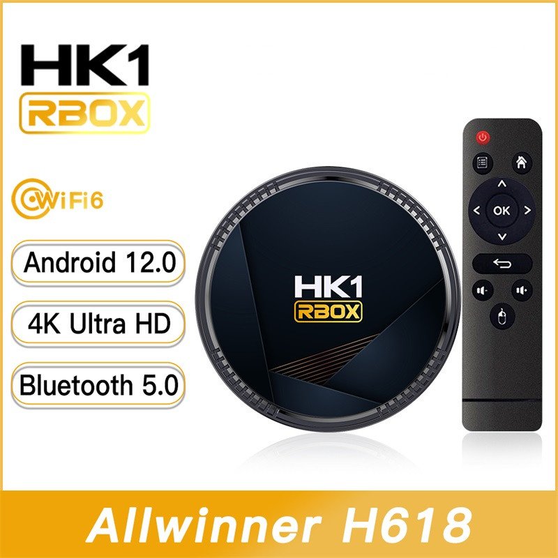 New Leadcool Android 12 HK1 RBOX H8 Smart TV Box 6K Video Decoding Set Top Box WiFi 6 Allwinner H618 Quad Core