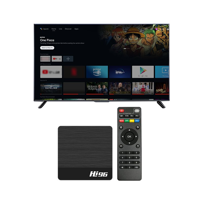 AIX 2024 Newest OTT Media Player Voice 4K Smart Android 11 TV Box Set-Top Box with voice control