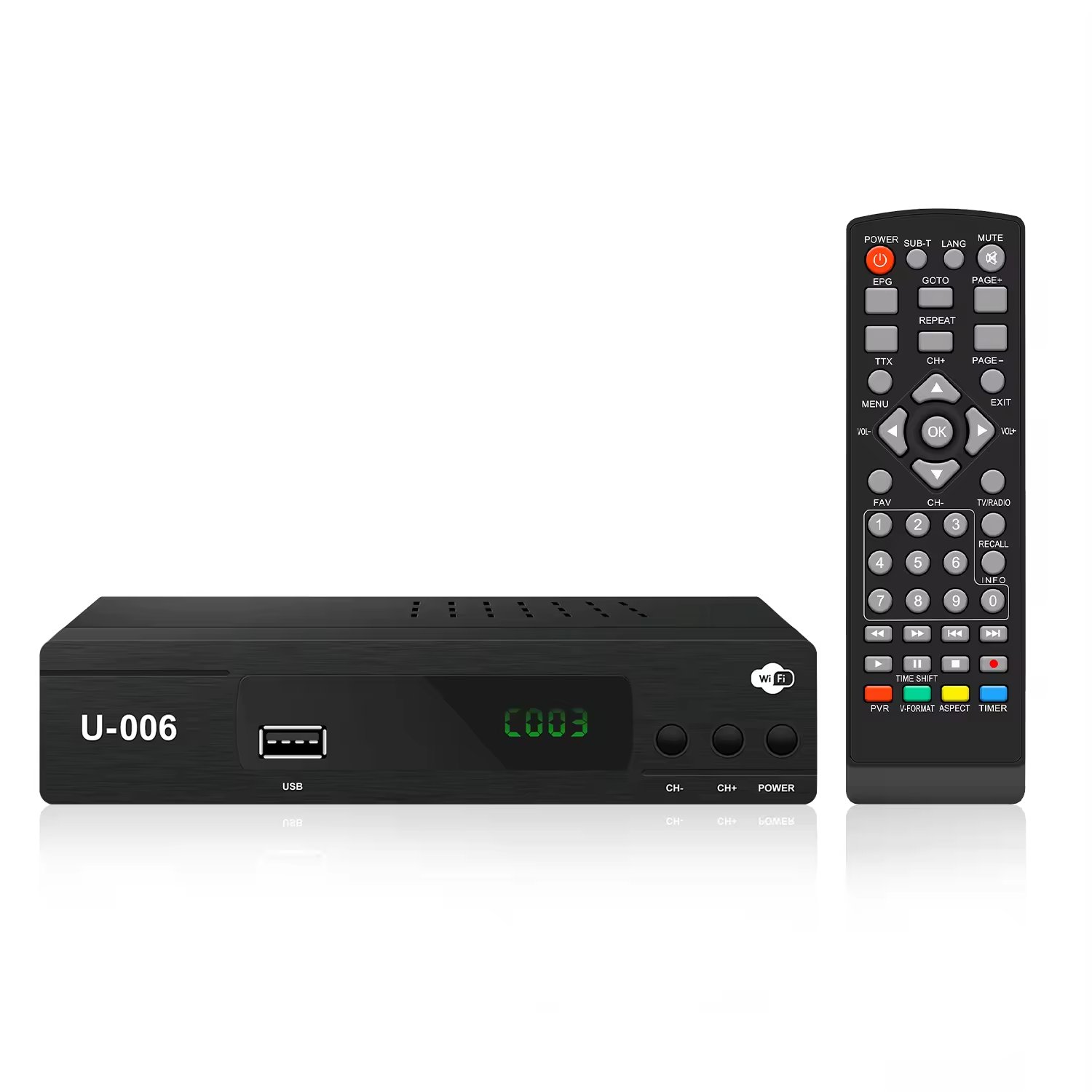 Free Air TV Isdb-t Decoder Set Top Box HD 1080P USB Digital Tuner Receiver Smart Mini USB Digital ISDBT UK Plug WIFI Compatible