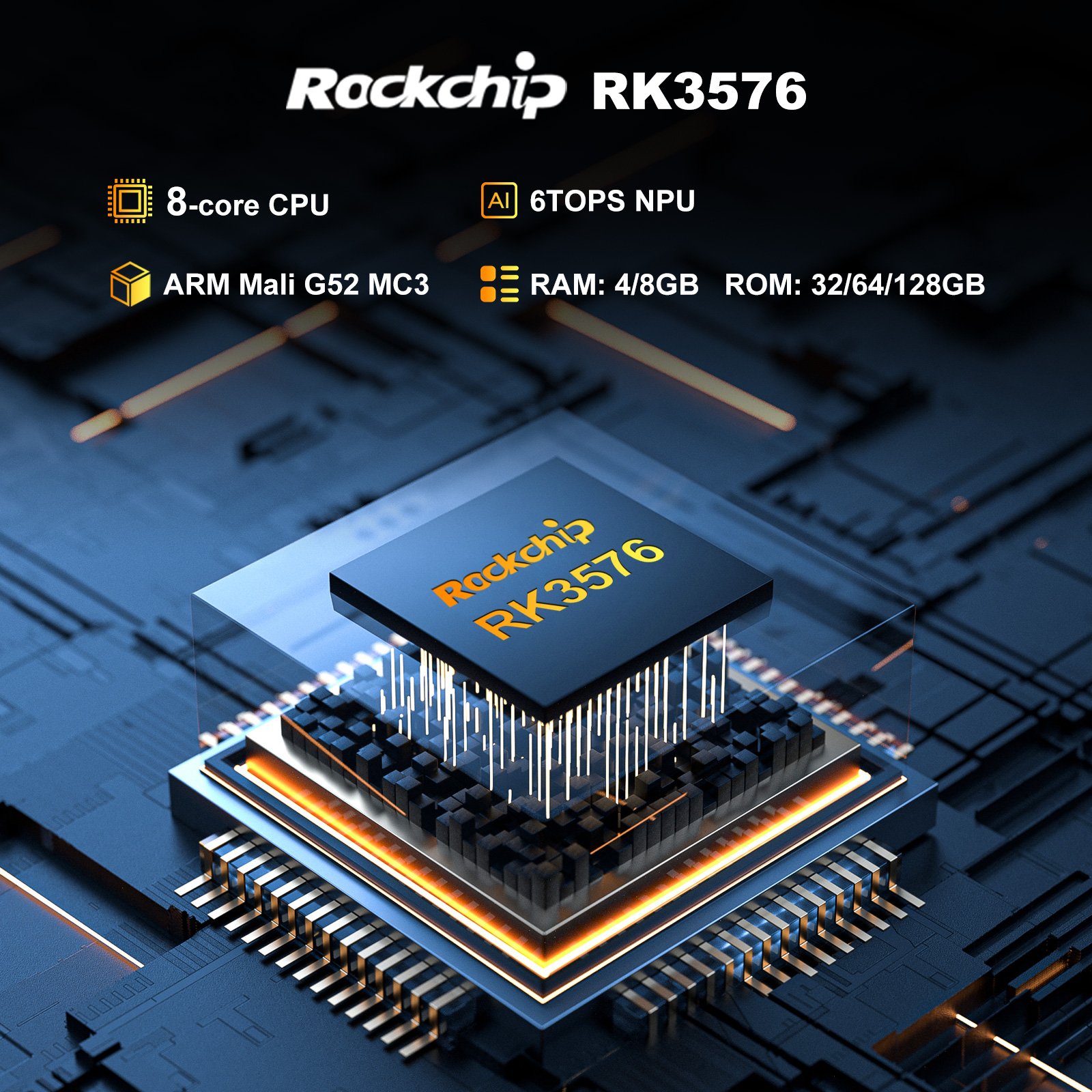 2024 Android 14 Tv Box RK3576 AI NPU 6TOPS 8K AV1 HDR WiFi6 1000M LAN BT5.4 8G RAM 128G ROM Set Top Box