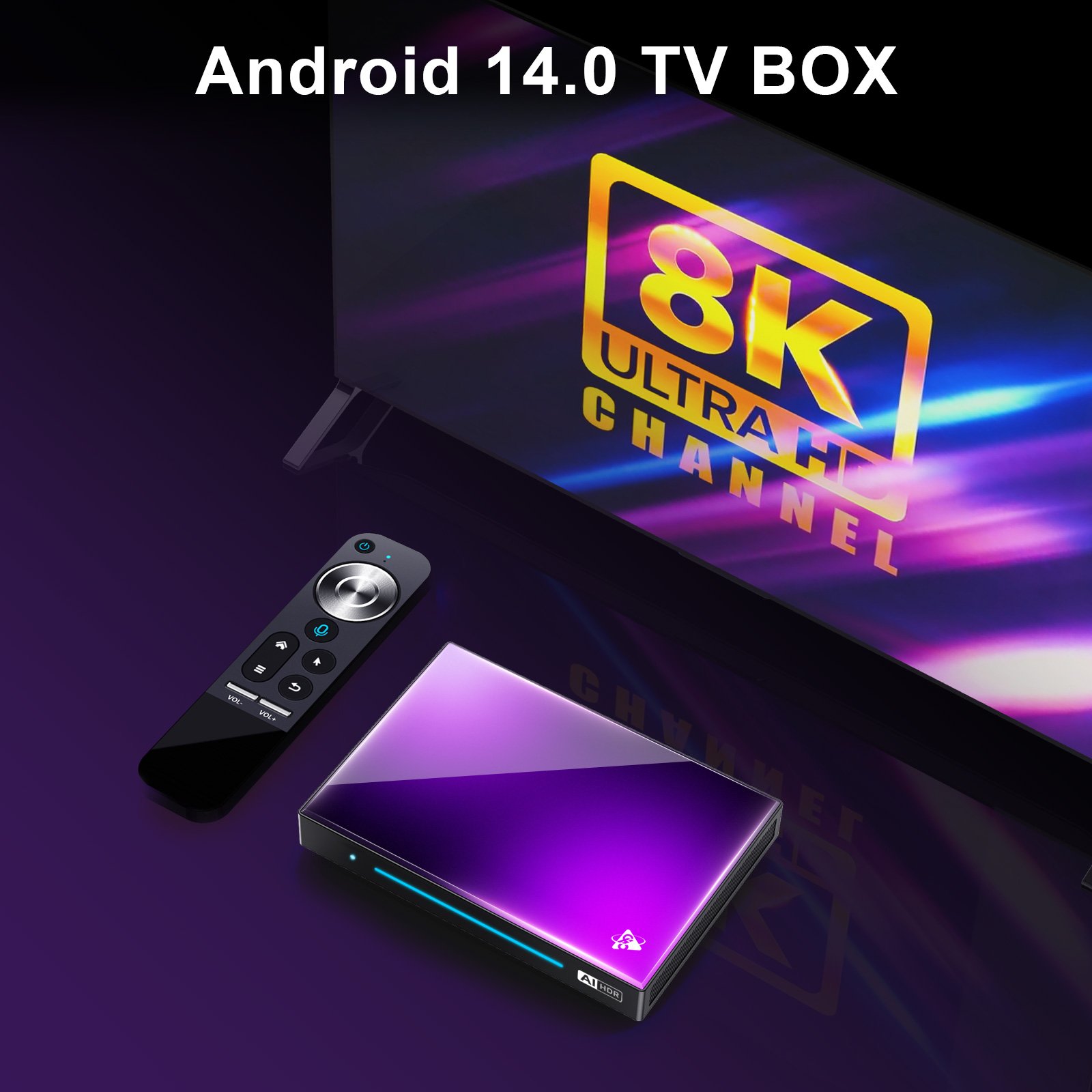 2024 Android 14 Tv Box RK3576 AI NPU 6TOPS 8K AV1 HDR WiFi6 1000M LAN BT5.4 8G RAM 128G ROM Set Top Box