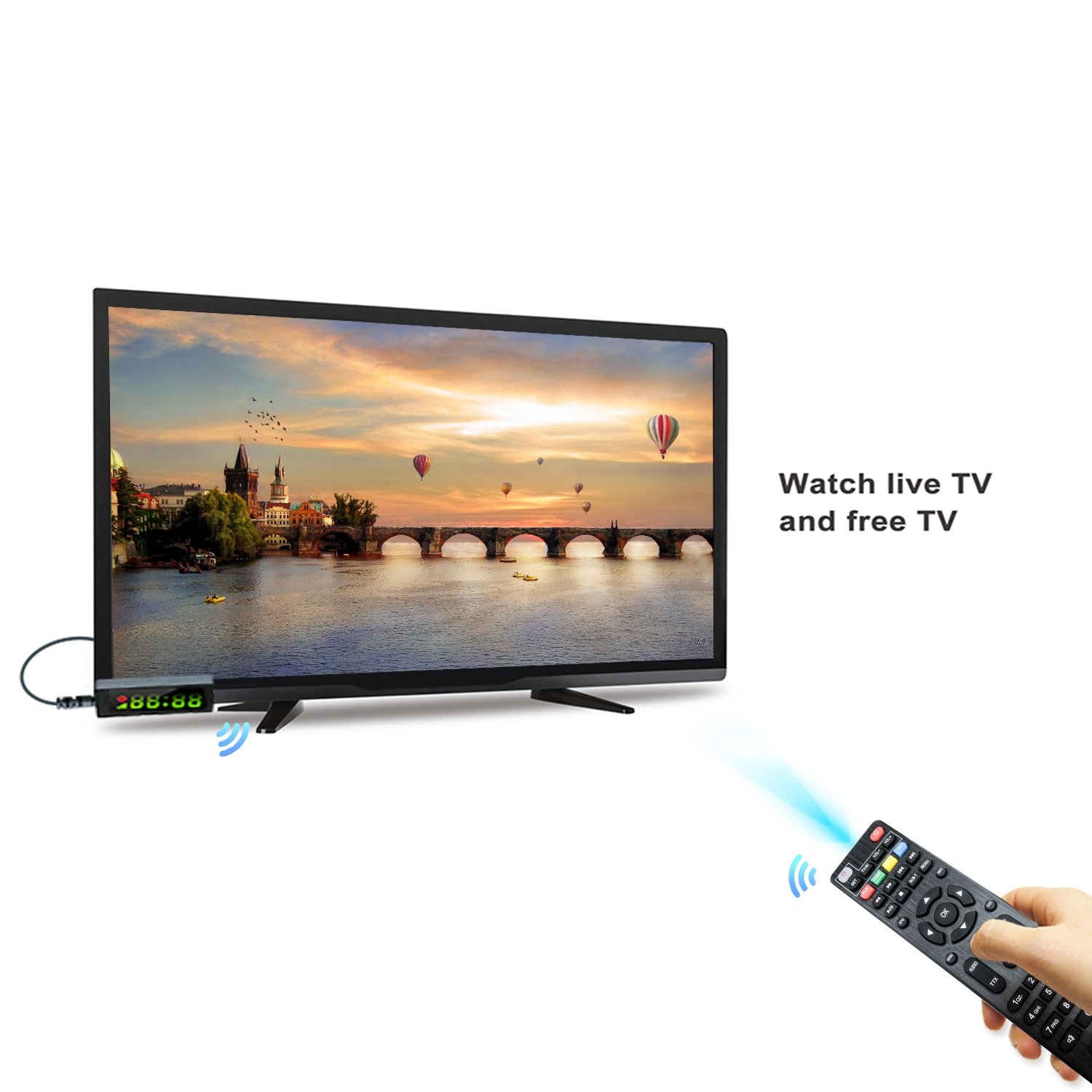 Made in China Dvb-T2 FTA Set Top Box Digital TV Tuner For Europe TV Decoder DVB-T2 H265 TV Stick