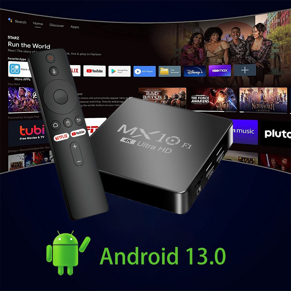 Newest arrived MX10-F1 8K Android 13 tv box Allwinner H313 chip dual wifi smart Set Top Box 8K MX10-F1