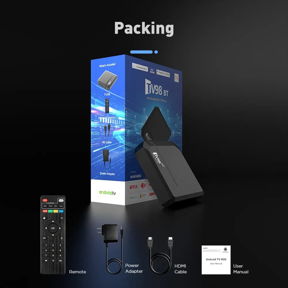 Latest Tv Box Manufacturers Xnxx Streaming Device 4K Mi Jailbreak Set-top box ATV Android TV Box