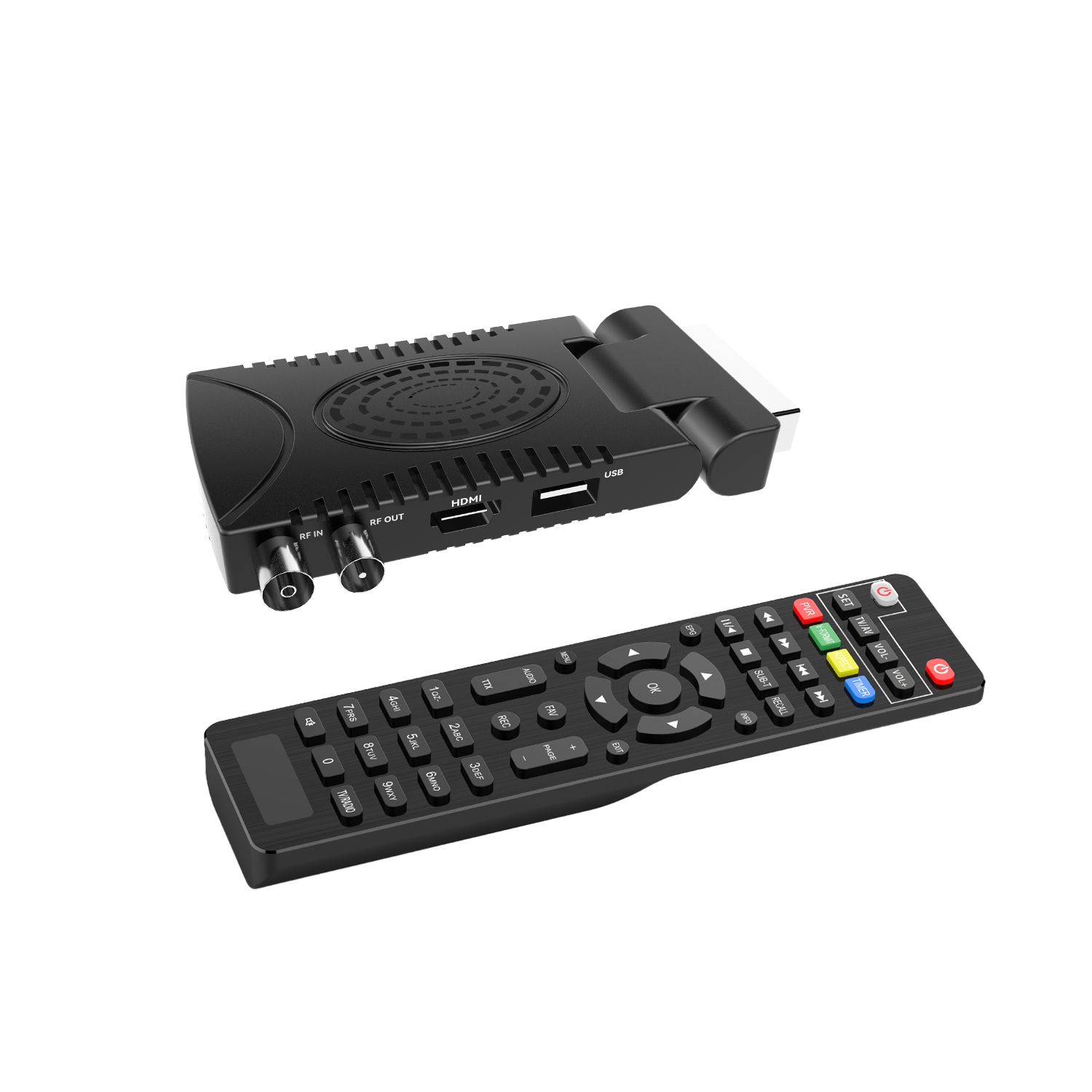 TV STICK DVBT2 Decoder Digital Terrestrial DVB T2 HD 1080P Receiver H265 MPEG4 Decoding Set Top Box