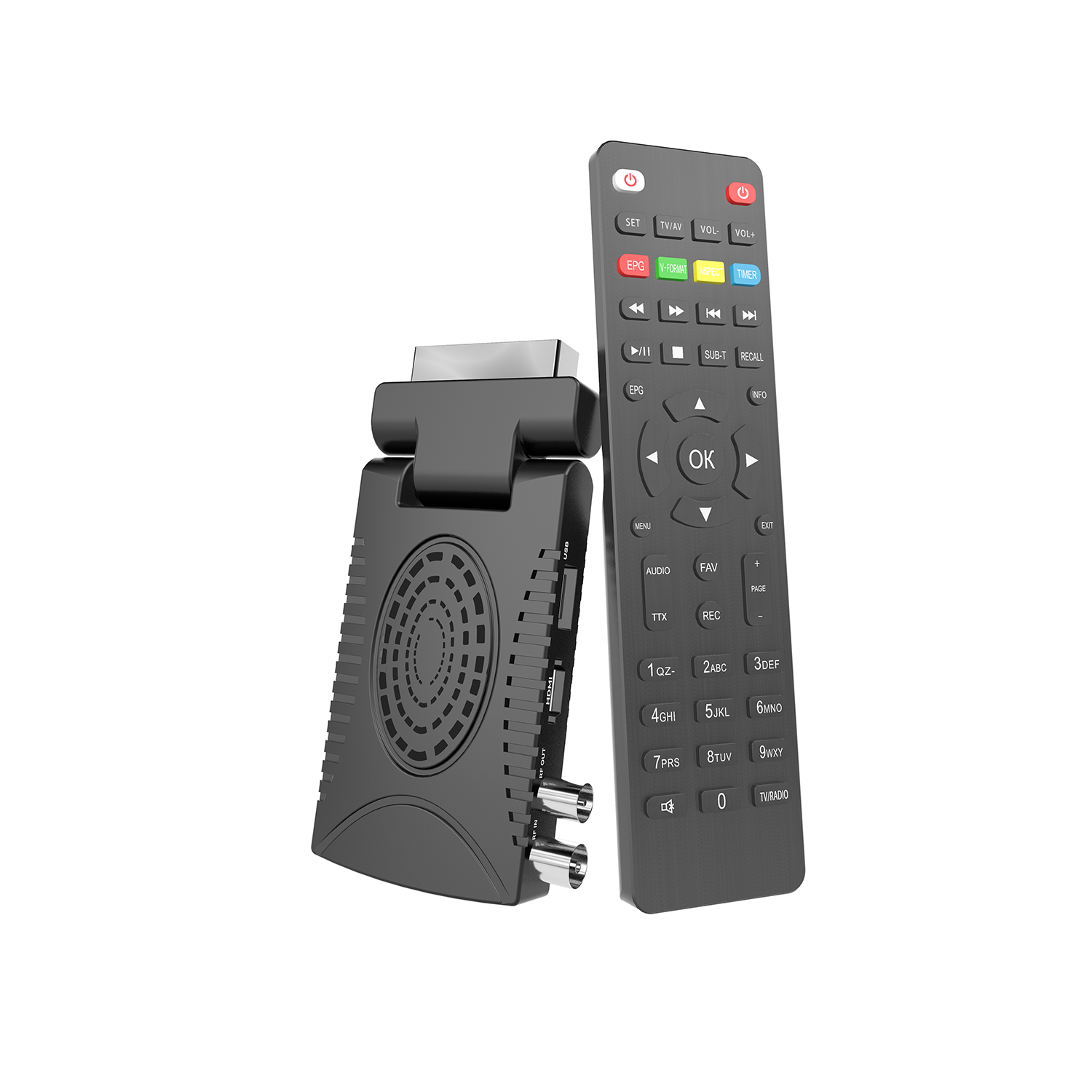 TV STICK DVBT2 Decoder Digital Terrestrial DVB T2 HD 1080P Receiver H265 MPEG4 Decoding Set Top Box