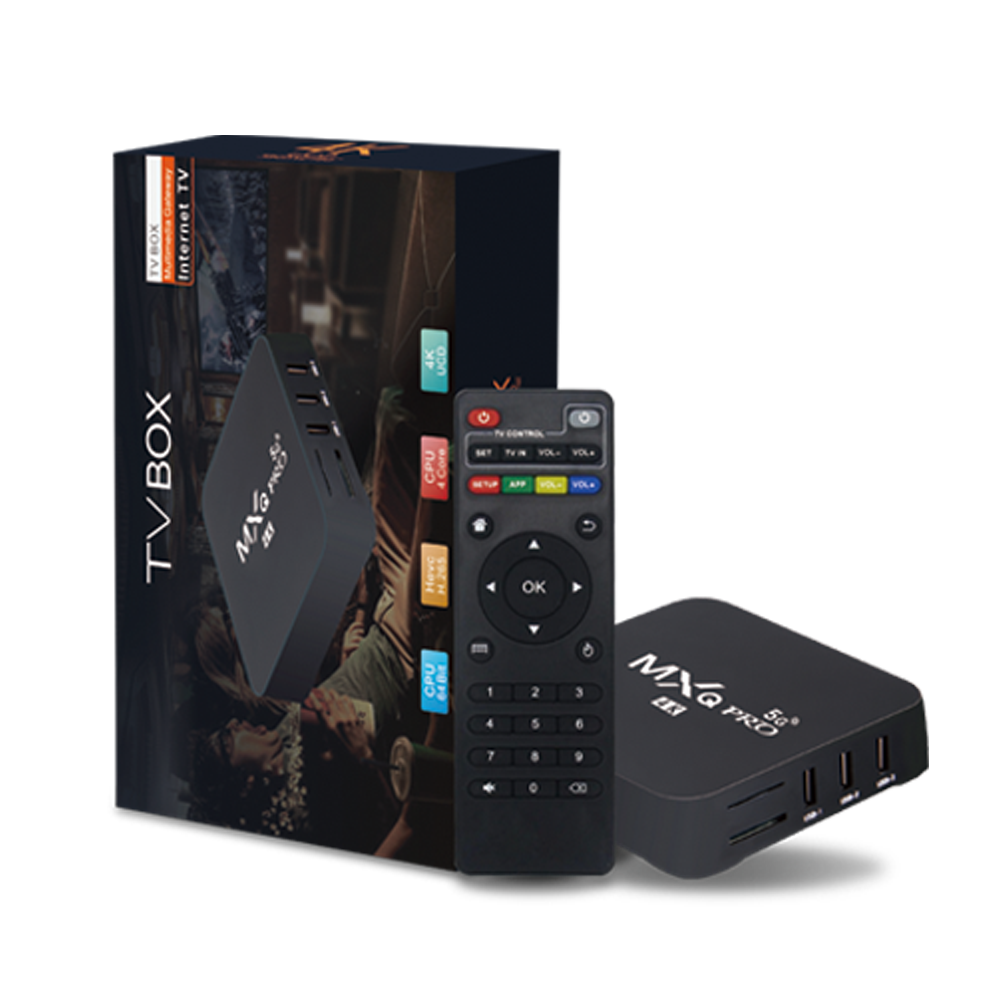 Popular Original MXQPro 1G RAM 8GB Mxqpro 4k 5g Android Tv Box Set-top box iptv