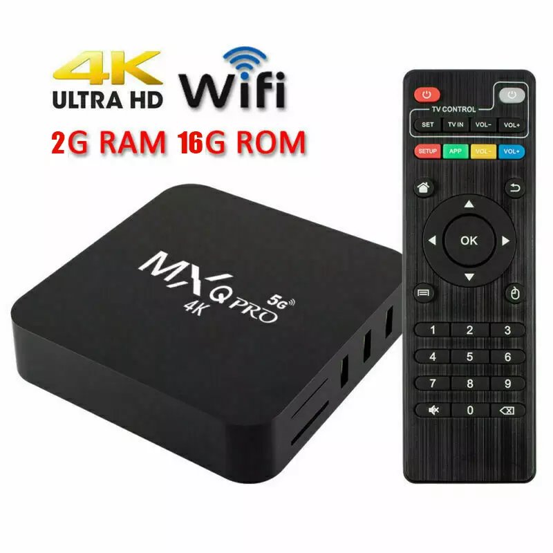 Popular Original MXQPro 1G RAM 8GB Mxqpro 4k 5g Android Tv Box Set-top box iptv