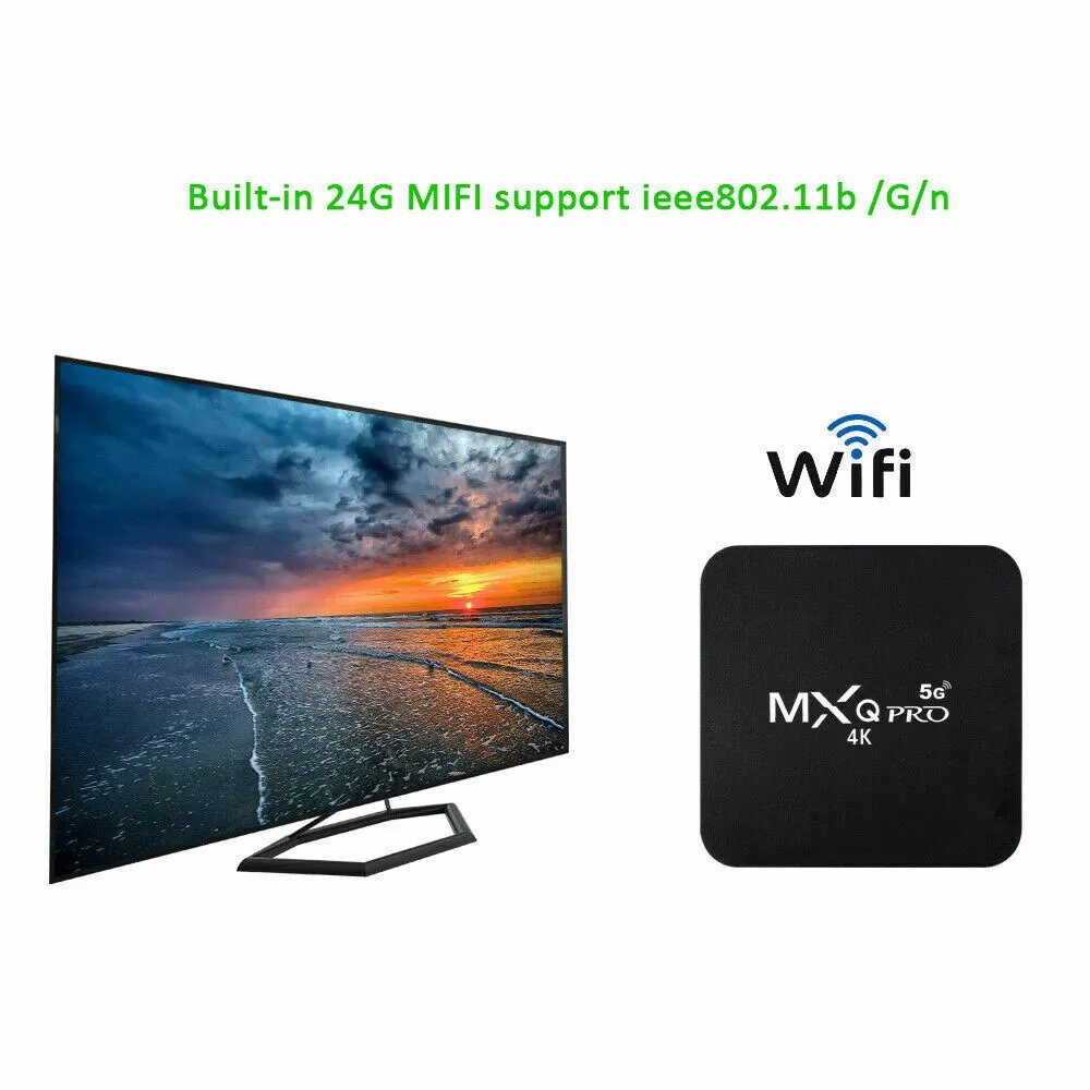 Popular Original MXQPro 1G RAM 8GB Mxqpro 4k 5g Android Tv Box Set-top box iptv