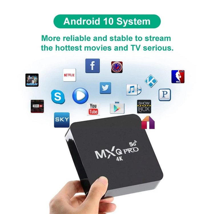 Popular Original MXQPro 1G RAM 8GB Mxqpro 4k 5g Android Tv Box Set-top box iptv