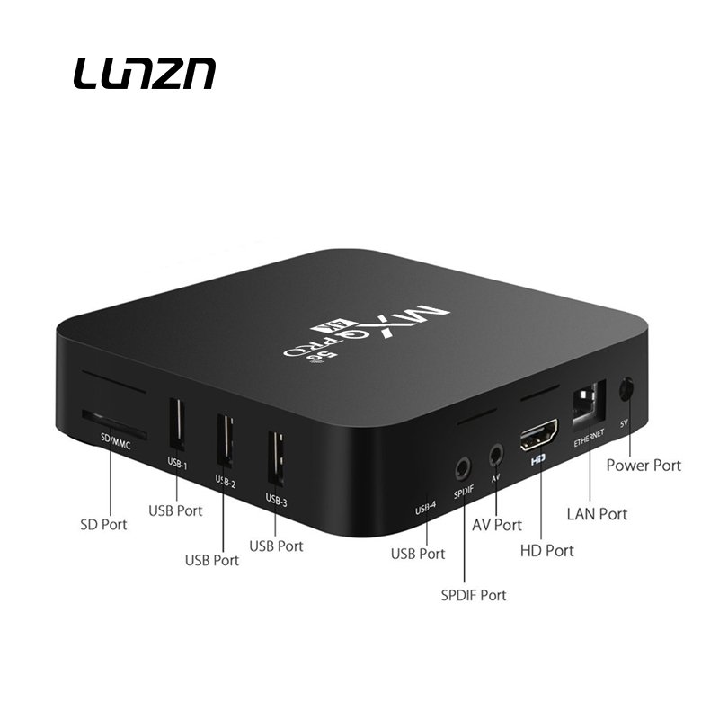 Hd Media Player Android 10.0 Tv Box mx q pro Allwinner H313 1g 8g Wireless OEM 2.4/5G dual band Wifi set-top box