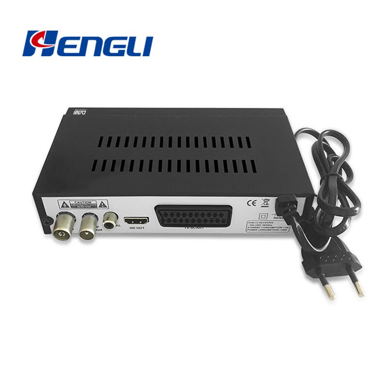 Customized DVBT2 tv box free sample 10bits H.265 Full HD fta tv decoder dvb t2 set top box Manufacturers