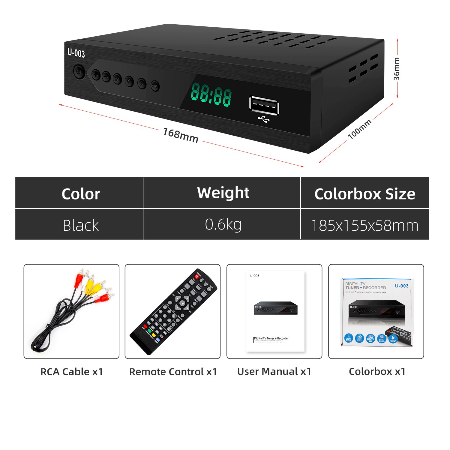 Wholesale price of digital ATSC set top box full HD1080P ATSC converter box support usb media, free custom service.