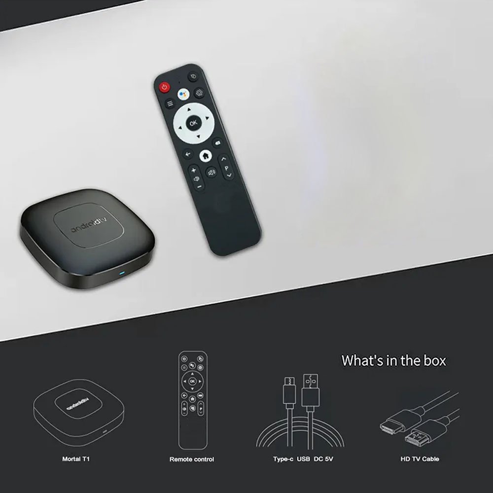 New Android 13.0 Set top Box 2+16G Voice Remote Control HD Streaming Media Onn Android Smart Tv Box