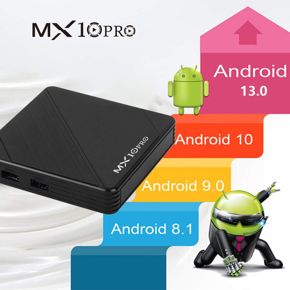 MX10 Pro All Set top box 4GB/64GB Android 9.0 6K Smart Network Player TV BOX