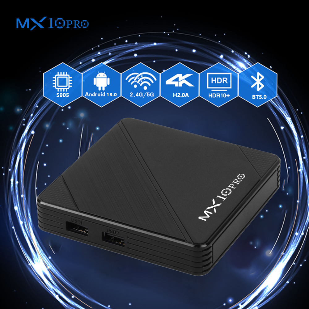 MX10 Pro All Set top box 4GB/64GB Android 9.0 6K Smart Network Player TV BOX