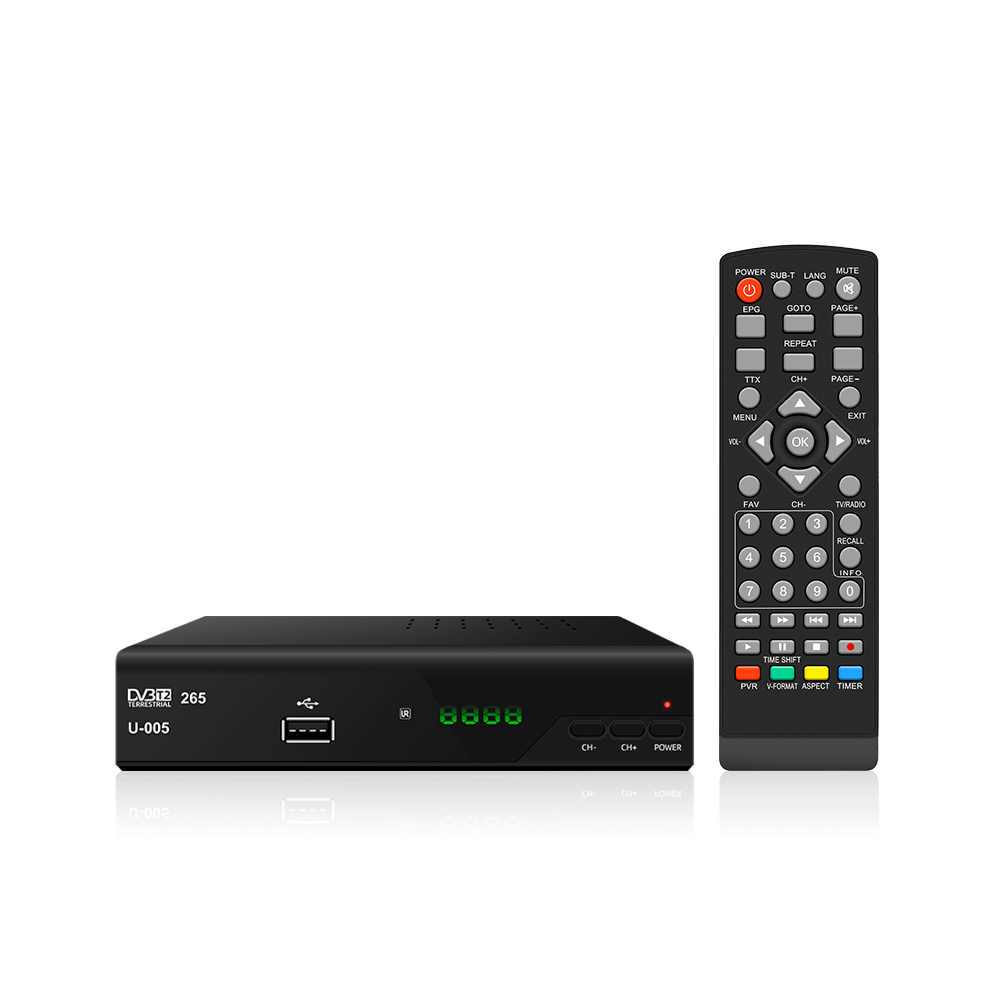 Factory price customization signal Decoder free channels receiver Full HD 1080p digital DVBT2 TV receiver set top box