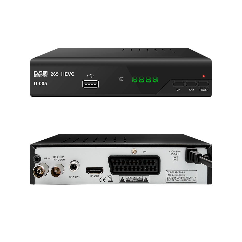 Factory price customization signal Decoder free channels receiver Full HD 1080p digital DVBT2 TV receiver set top box
