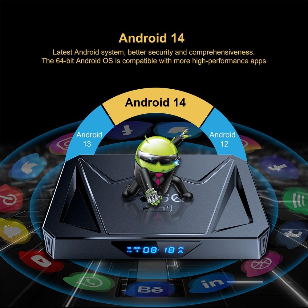 Original Factory Newest Allwinner H728 Android 14 Tv Box 14 2.4G 5G Dual Wifi 6 Bt 4Gb 32Gb Octa Core Set Top Box X96Q Pro Plus