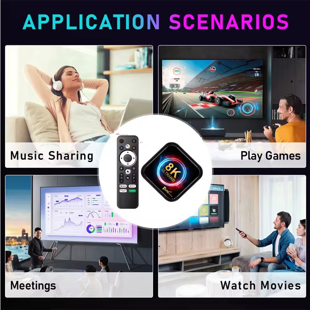Best 8K Smart set-top box iptv Android TVBox xxx 4k Adult Strong Rockchip CPU smarters pro 4KStrong 12GB RAM