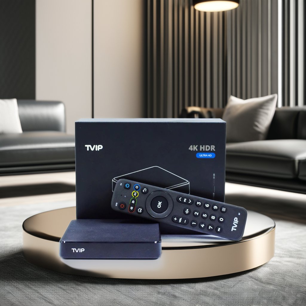 TVIP 605 SE Smart Nordic Android Set Top Box Linux OS with 1GB+8GB RAM Supports 4K Resolution for Sweden Norway Finland Denmark