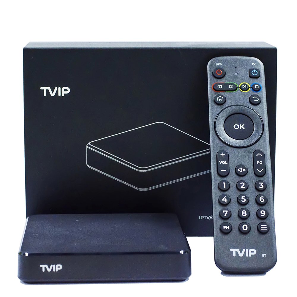 TVIP 605 SE Smart Nordic Android Set Top Box Linux OS with 1GB+8GB RAM Supports 4K Resolution for Sweden Norway Finland Denmark