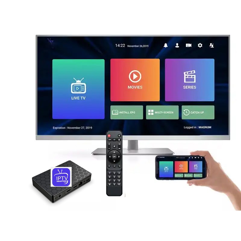 Best Italy TV Android Media Player Professional Italian Italia Set Top Box Support Full HD 4K Free Trail Reseller Panel