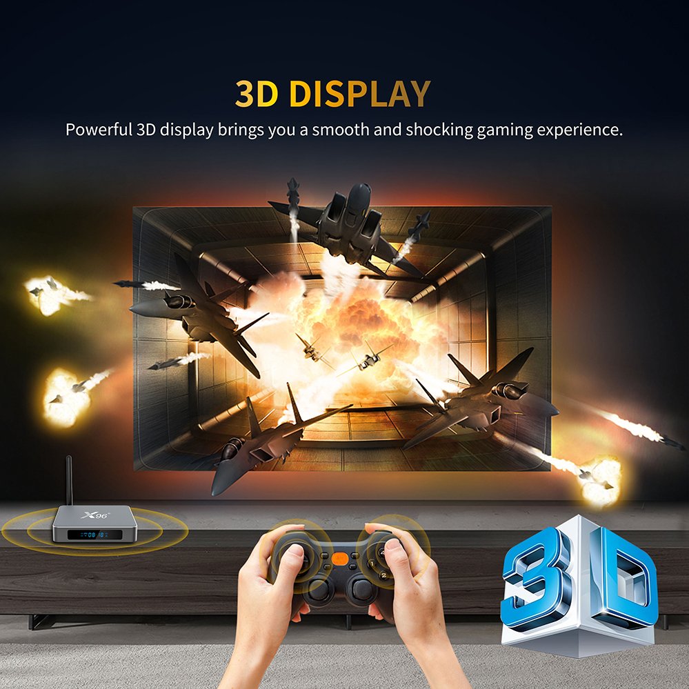 X96-X9 8K Internet tv box S922X powerful chipset 4G+32G capacity 1000M LAN RJ45 wireless remote for streaming IP tv