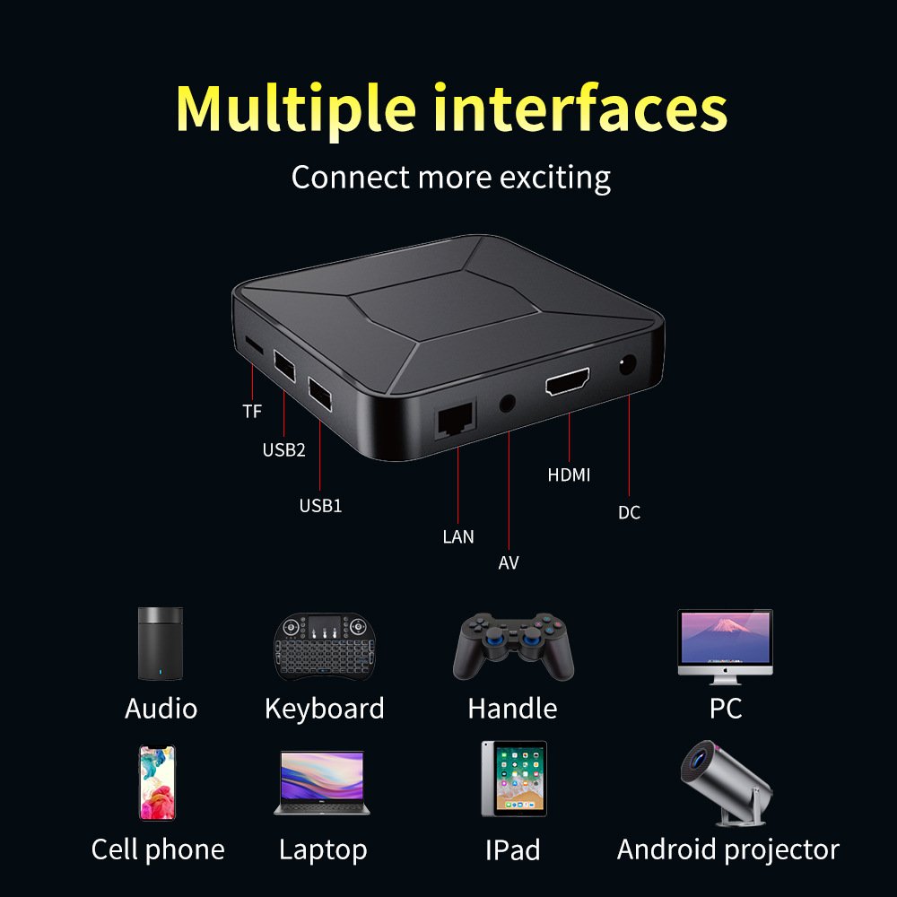 Newest android tv box onn i96 z8 plus androidtv 12 certified 8k wholesale set top box