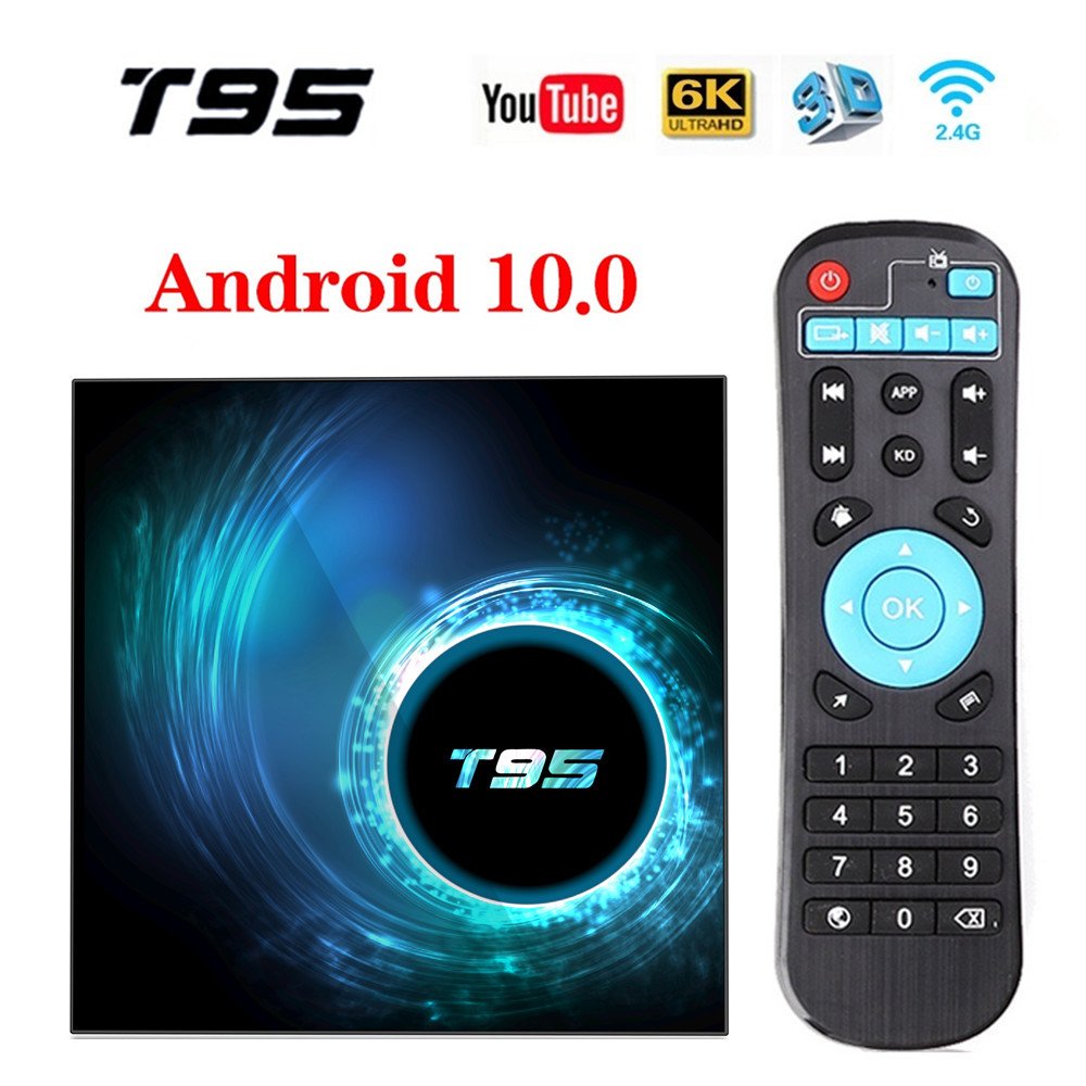 T95 4gb 64gb Android Tv Box 10.0 Smart TVBox H616 2.4G Wifi HDR 4K H.265 RAM 4GB 32GB ROM T95 Media Player Set Top Box