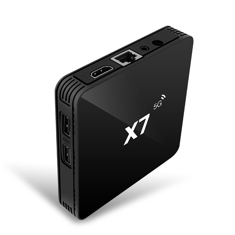 Free OEM firmware set top box X7 PRO Amlogic S905L fast WIFI IR remote 5G wifi tv box X7 Pro