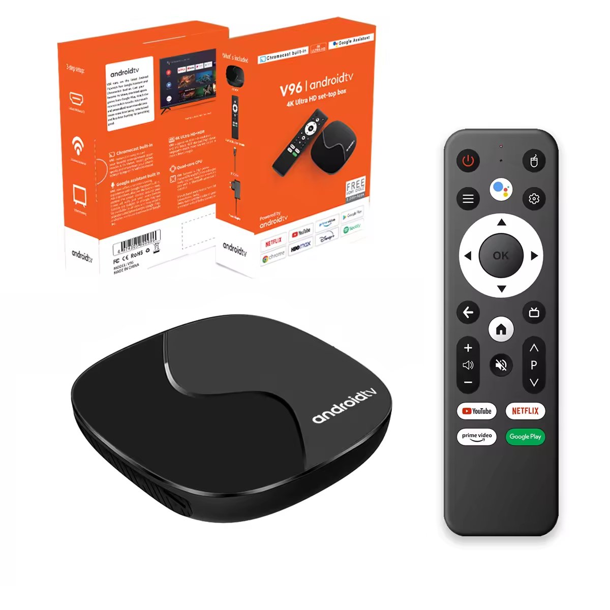 Rs6ott Trex Megaott Strong Android iptv box 4+32G with High quality Support customization TV STICK