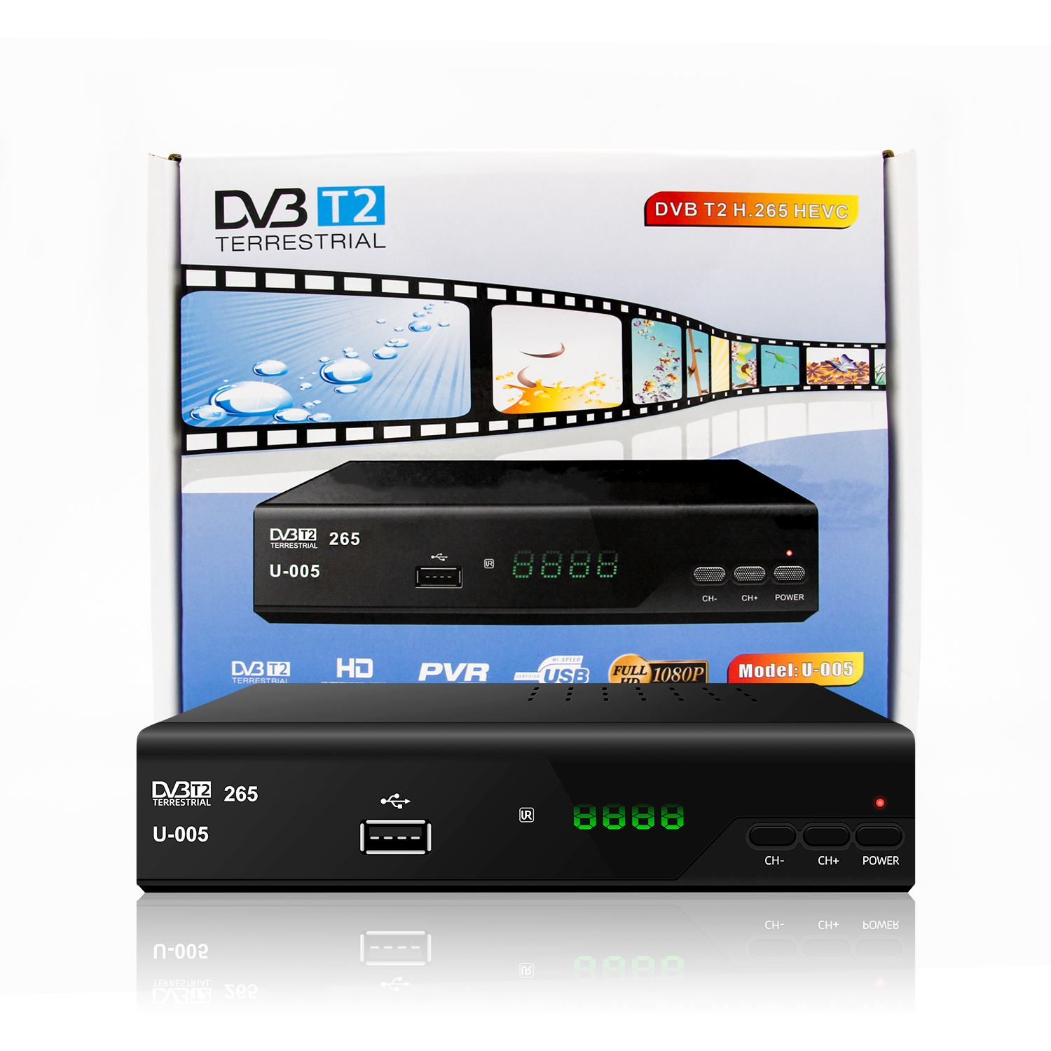 Factory Price DVB-T2 Free To Air Set Top Box H265 DVB T2 Italy TV Box with Scart Connector OEM ODM Decoder DVB T2 TV Receiver
