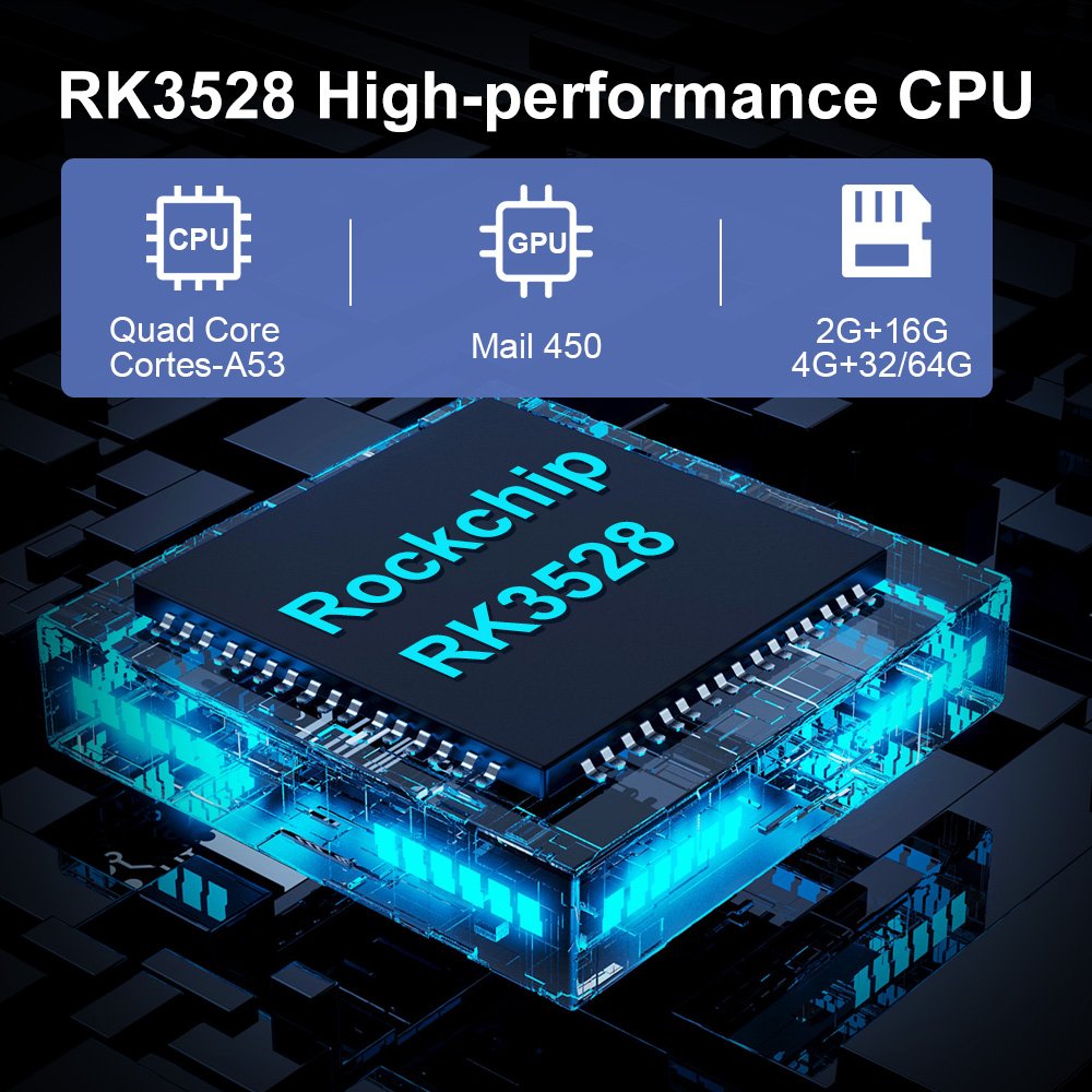 DQ08 RK3528 TV Box Android13 Quad Core Support 8K Video 4K@60fps HDR10+ 2.4&5G Dual Wifi BT4.0 Google Voice TVbox set top box