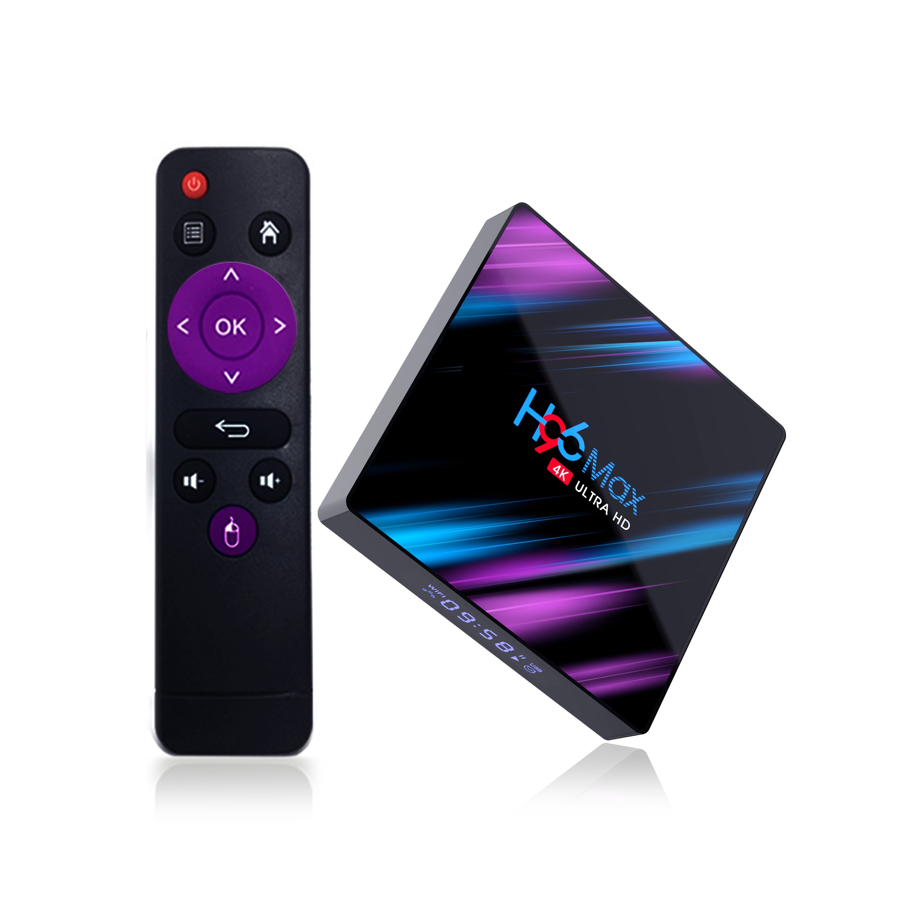Set Top Box 4gb ram 32gb 64gb rom Android 10 OS smartbox H96 MAX RK3318 Tv Box